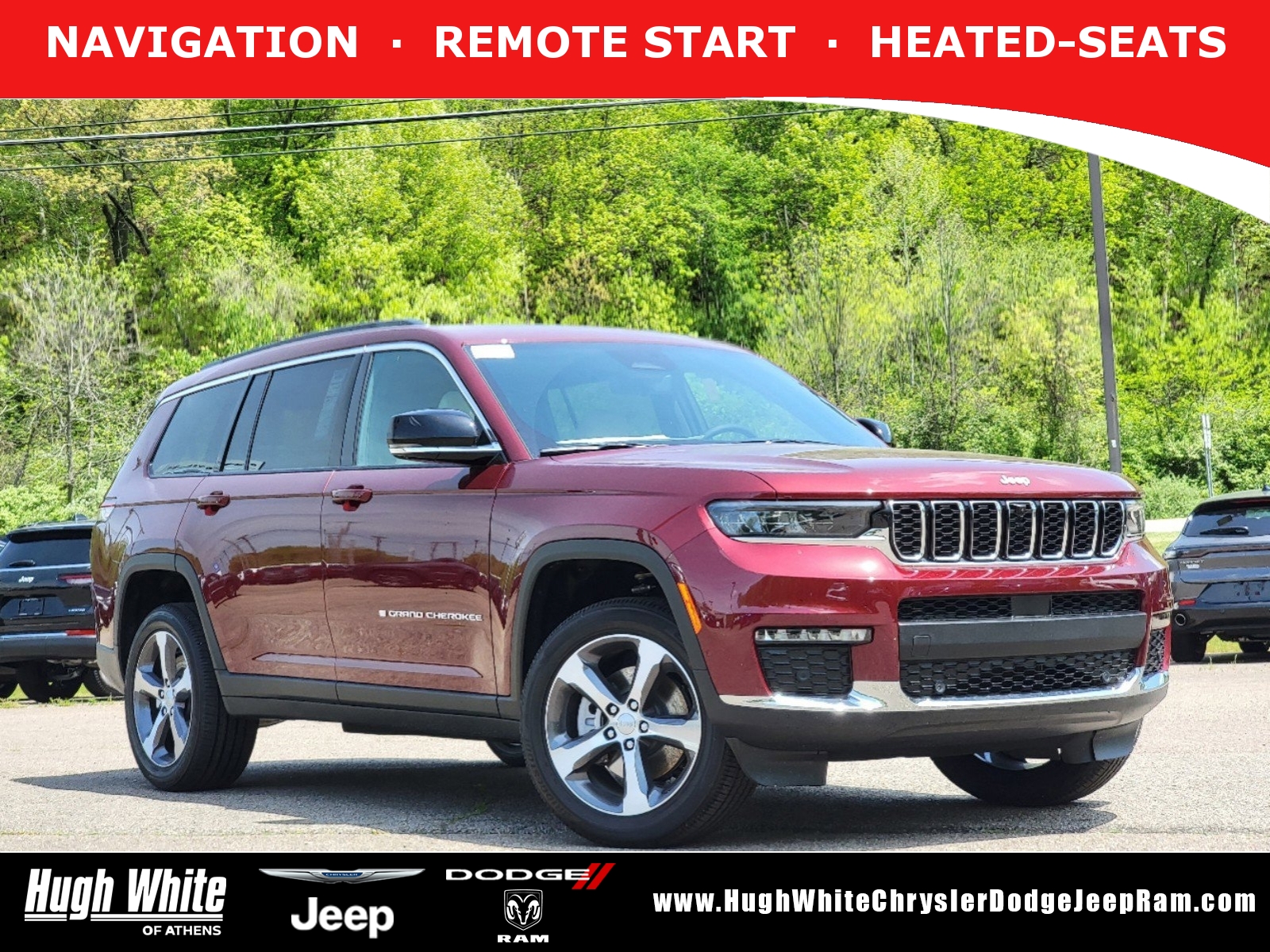 New, 2024 Jeep Grand Cherokee L Limited, Red, 42242300