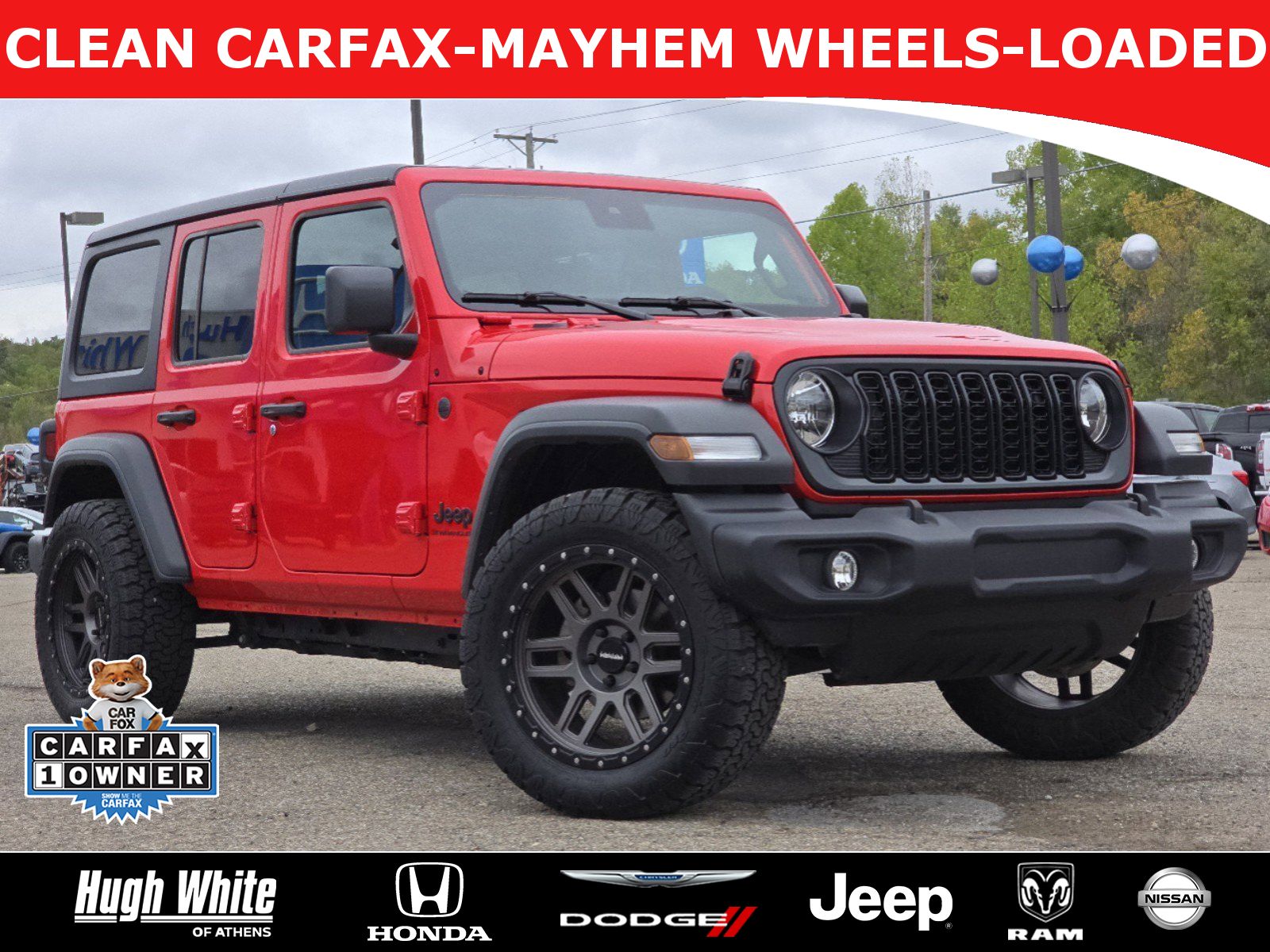 Used, 2024 Jeep Wrangler Sport S, Red, 45636790