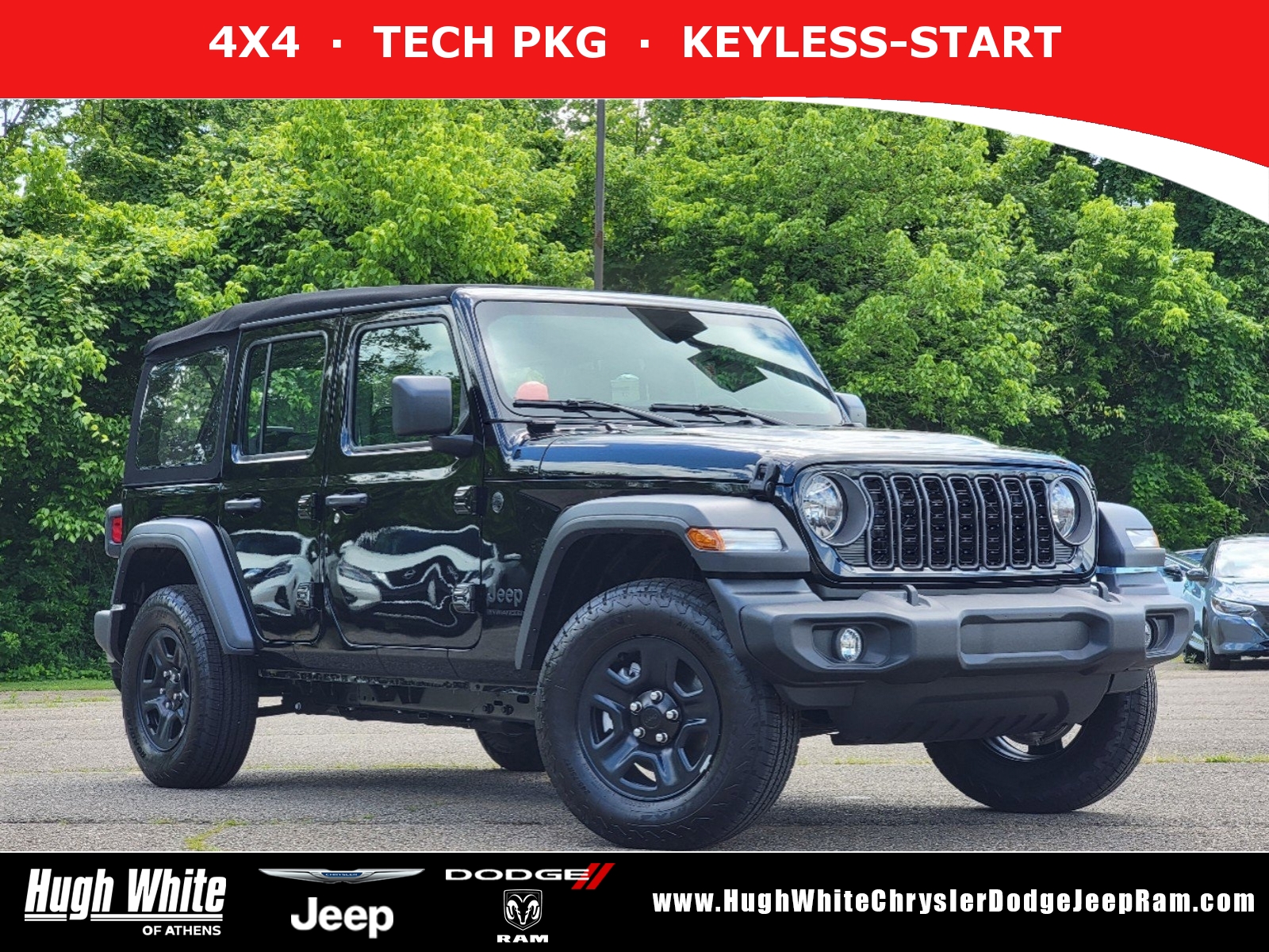 New, 2024 Jeep Wrangler Sport, Black, 42242920