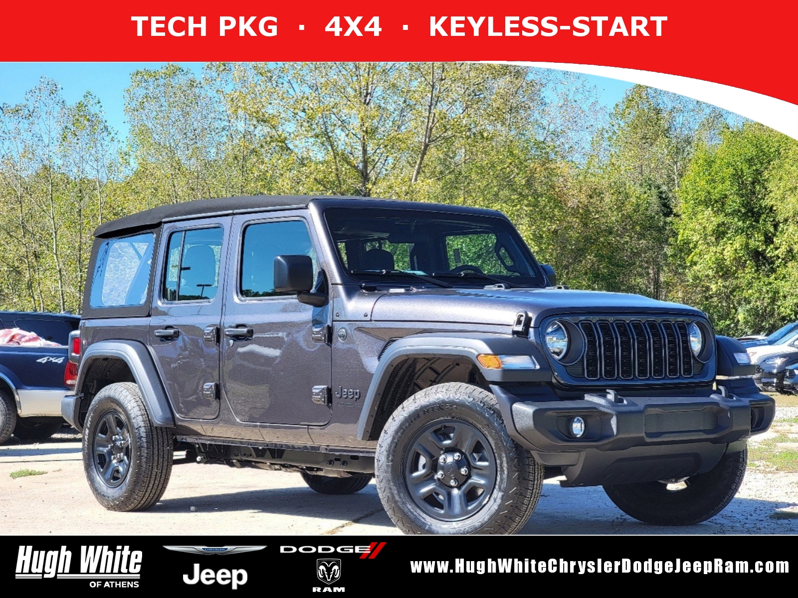 New, 2024 Jeep Wrangler Sport, Gray, 42243850-1