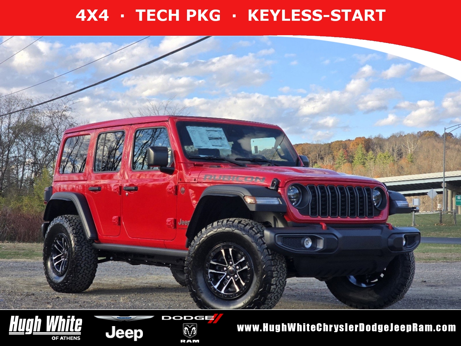 New, 2024 Jeep Wrangler Rubicon, Red, 42243920