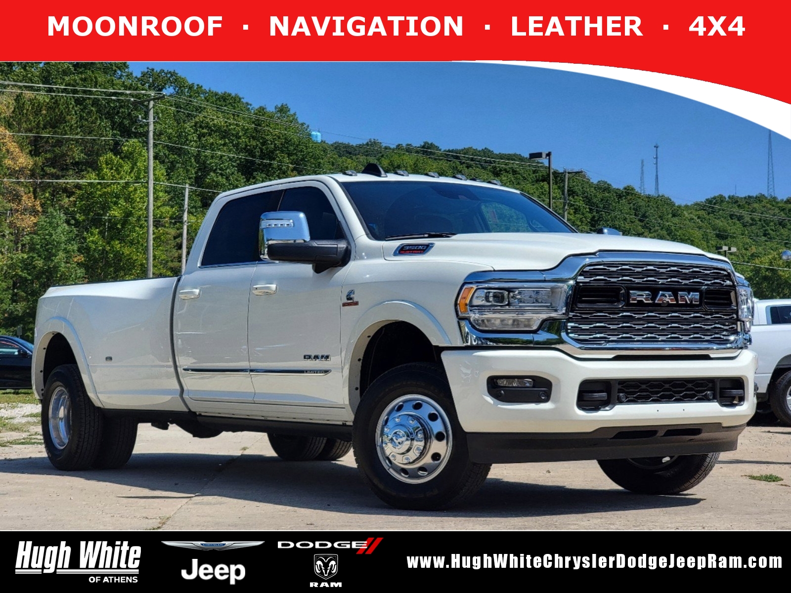 New, 2024 Ram 3500 Limited, White, 42242200