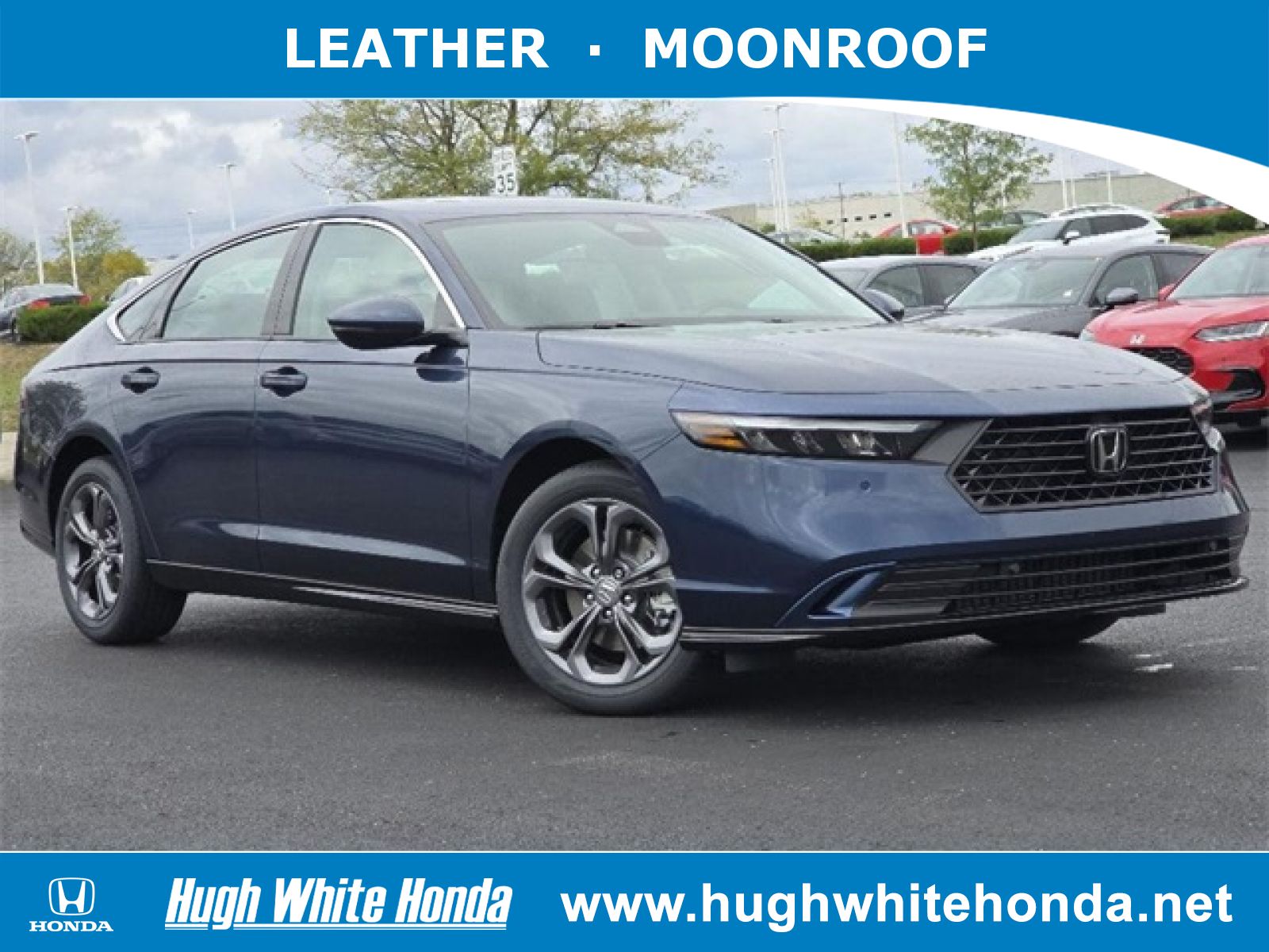 New, 2025 Honda Accord Hybrid EX-L, Blue, G2019