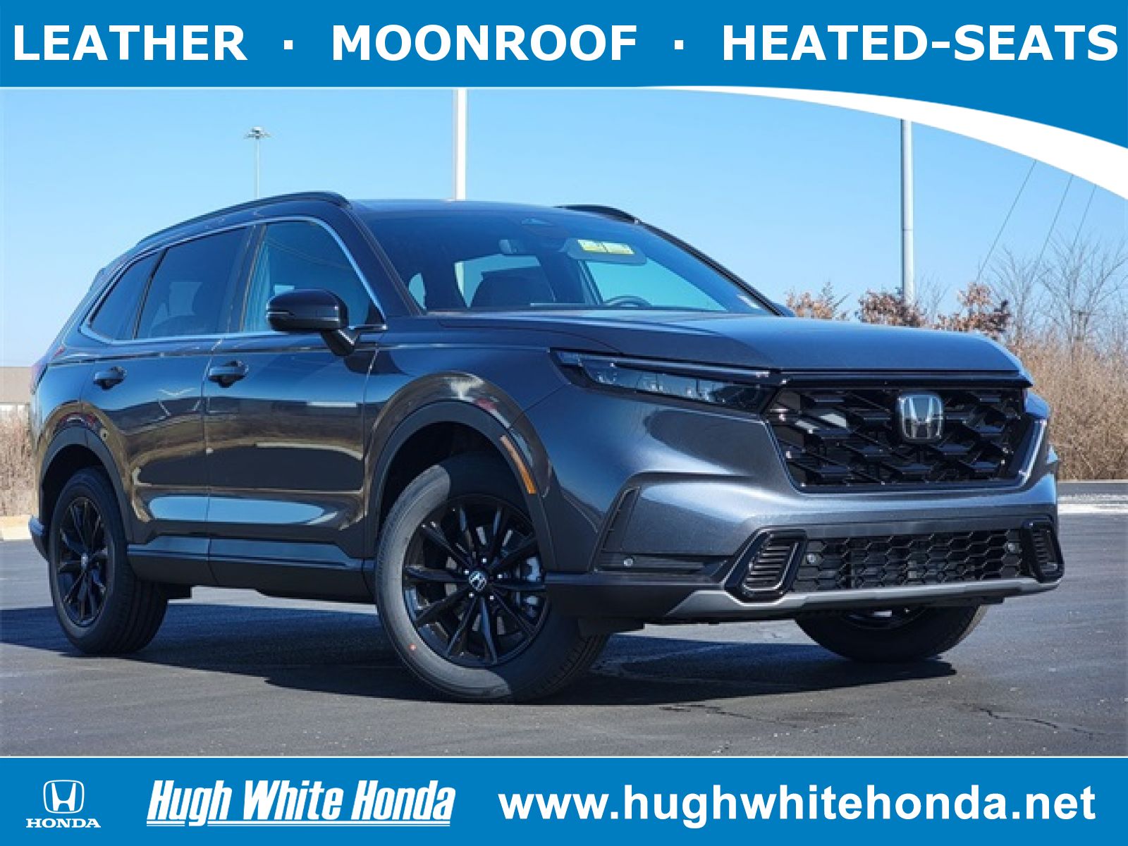 New, 2025 Honda CR-V Hybrid Sport-L, Gray, G1683-1