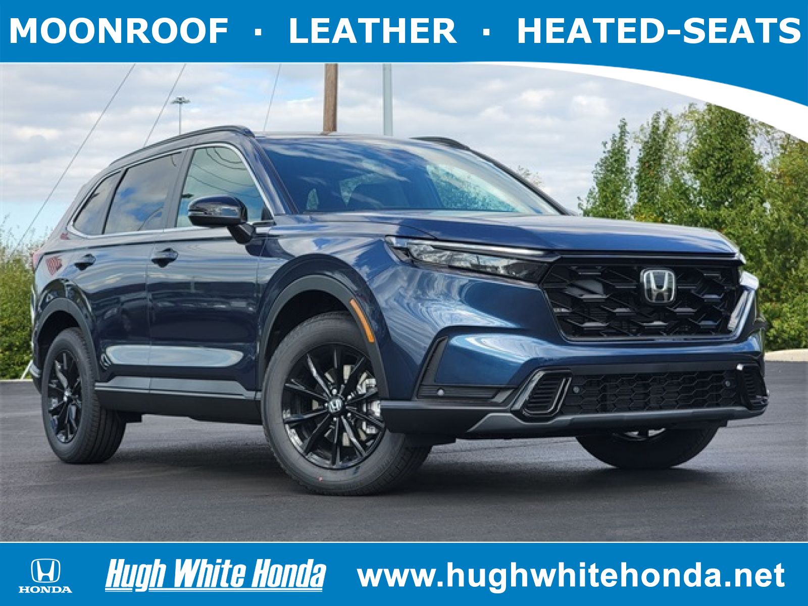 New, 2025 Honda CR-V Hybrid Sport-L, Blue, G1720