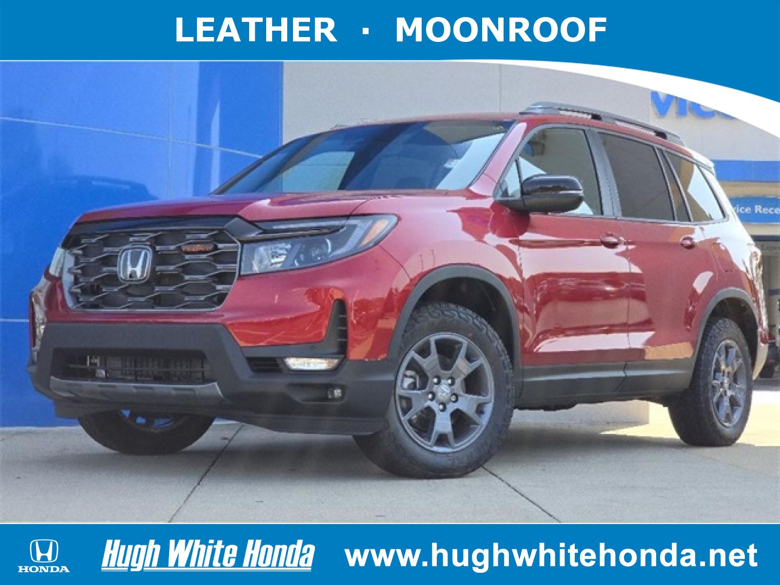 New, 2025 Honda Passport AWD TrailSport, Red, G1838-1