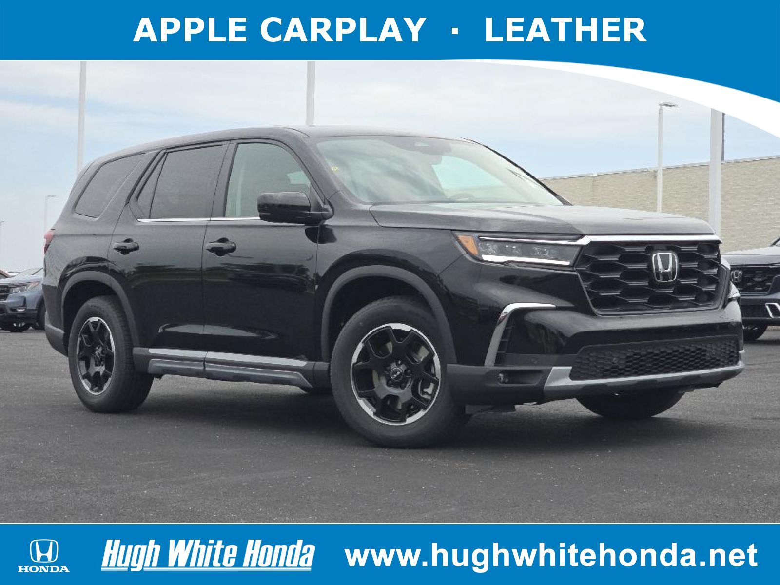 New, 2025 Honda Pilot AWD EX-L, Black, G1097-1