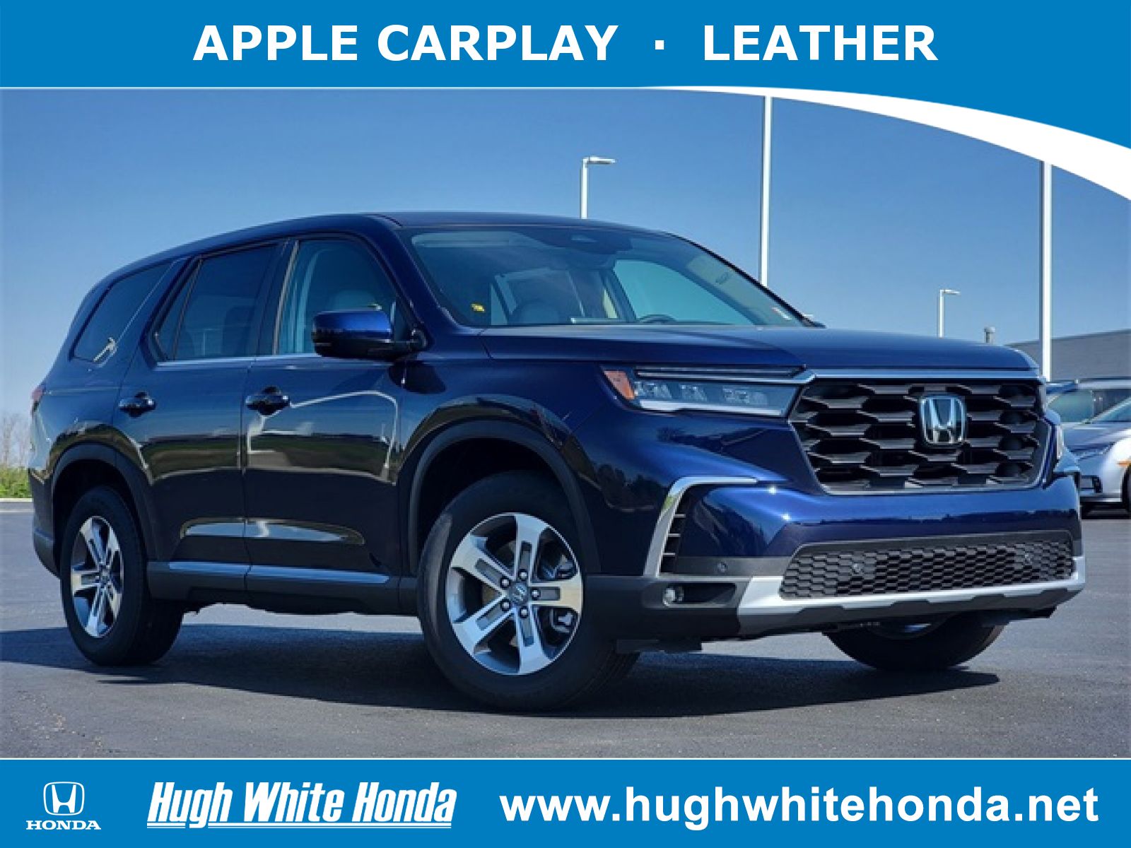 New, 2025 Honda Pilot EX-L, Blue, G1730