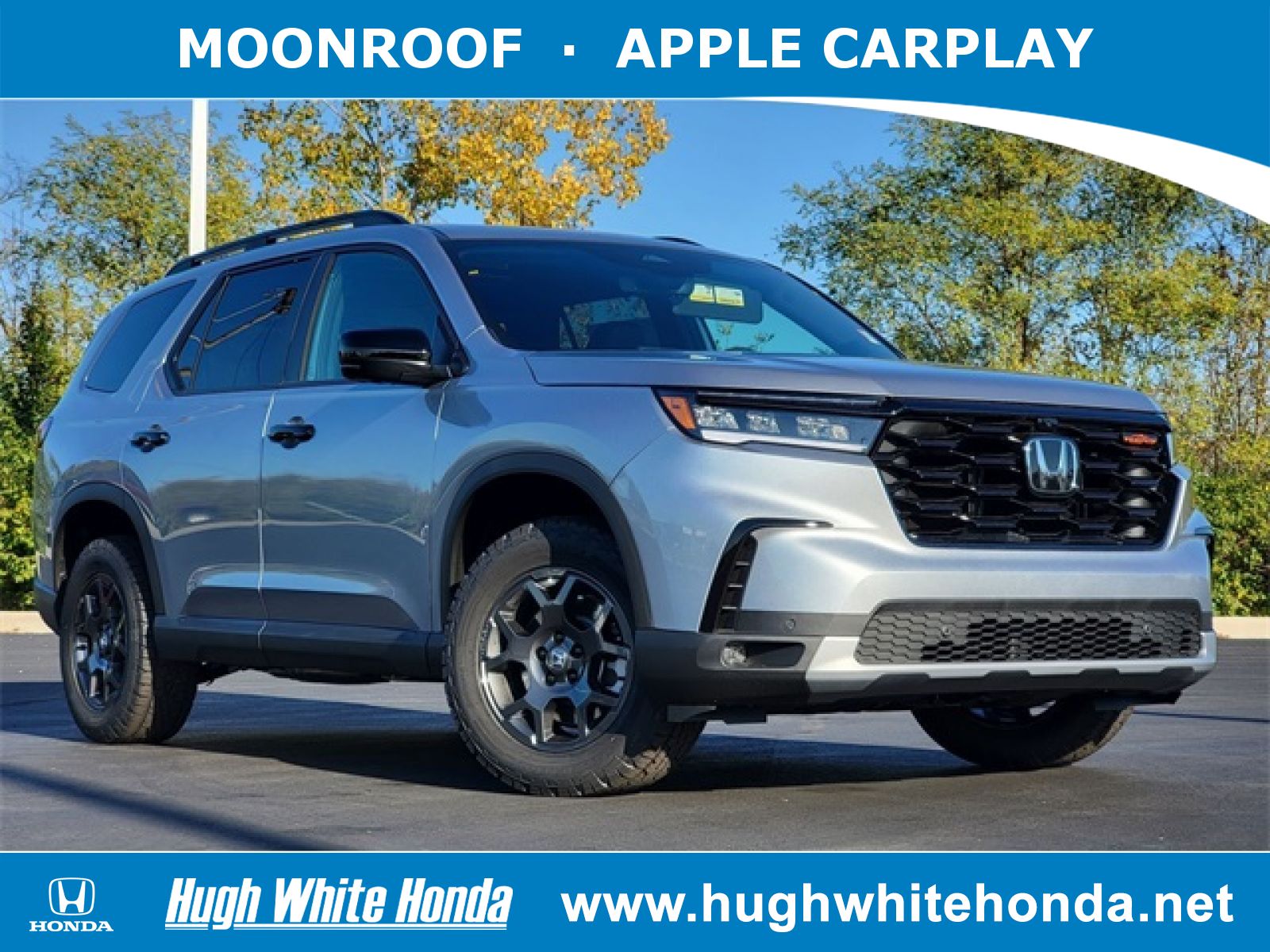 New, 2025 Honda Pilot TrailSport, Silver, G1746