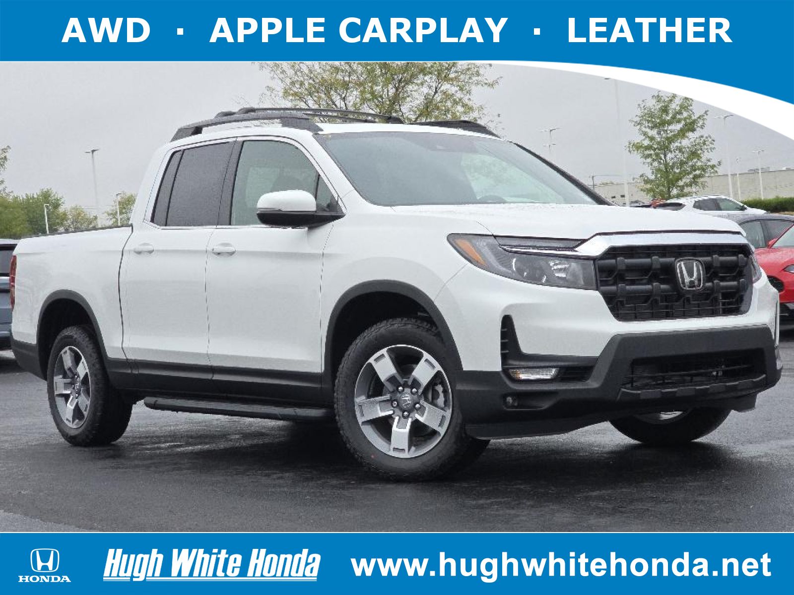 New, 2025 Honda Ridgeline RTL, White, G1537