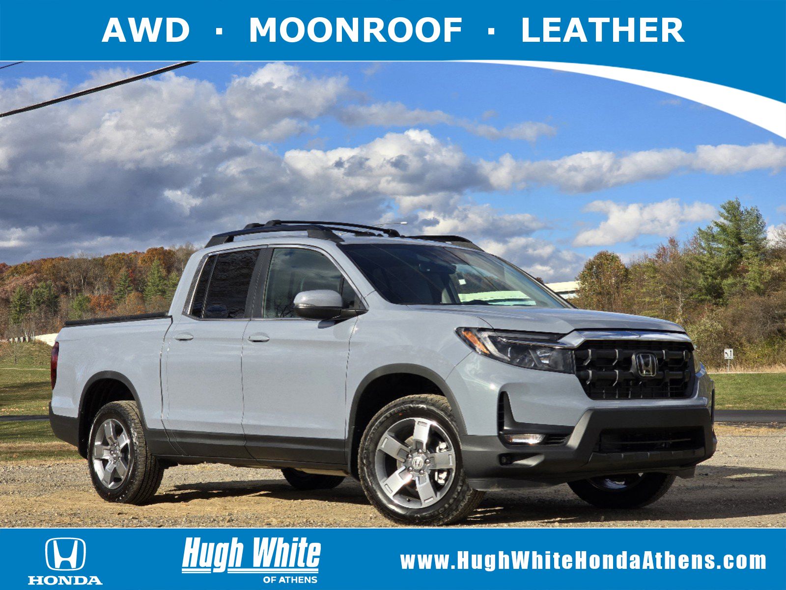 New, 2025 Honda Ridgeline RTL, Gray, 52254240-1