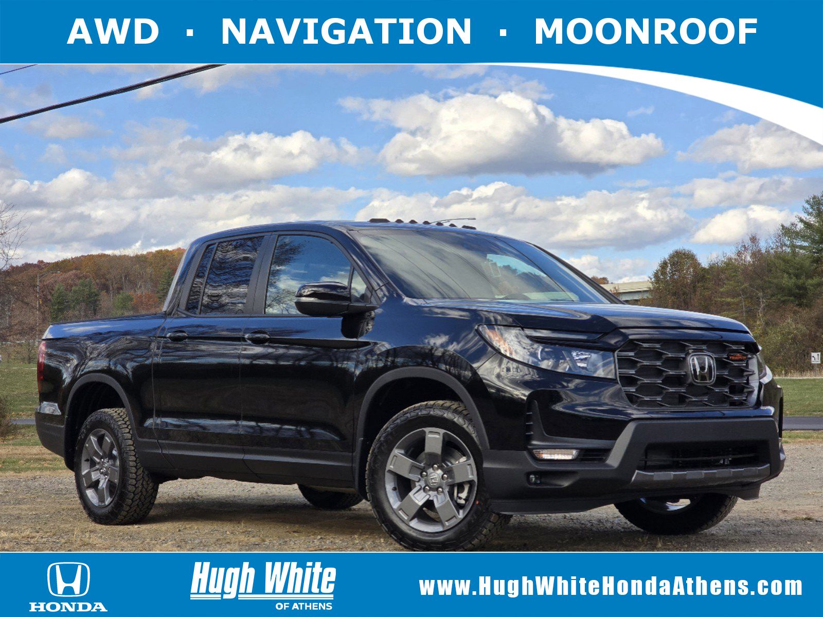 New, 2025 Honda Ridgeline TrailSport, Black, 52254450-1