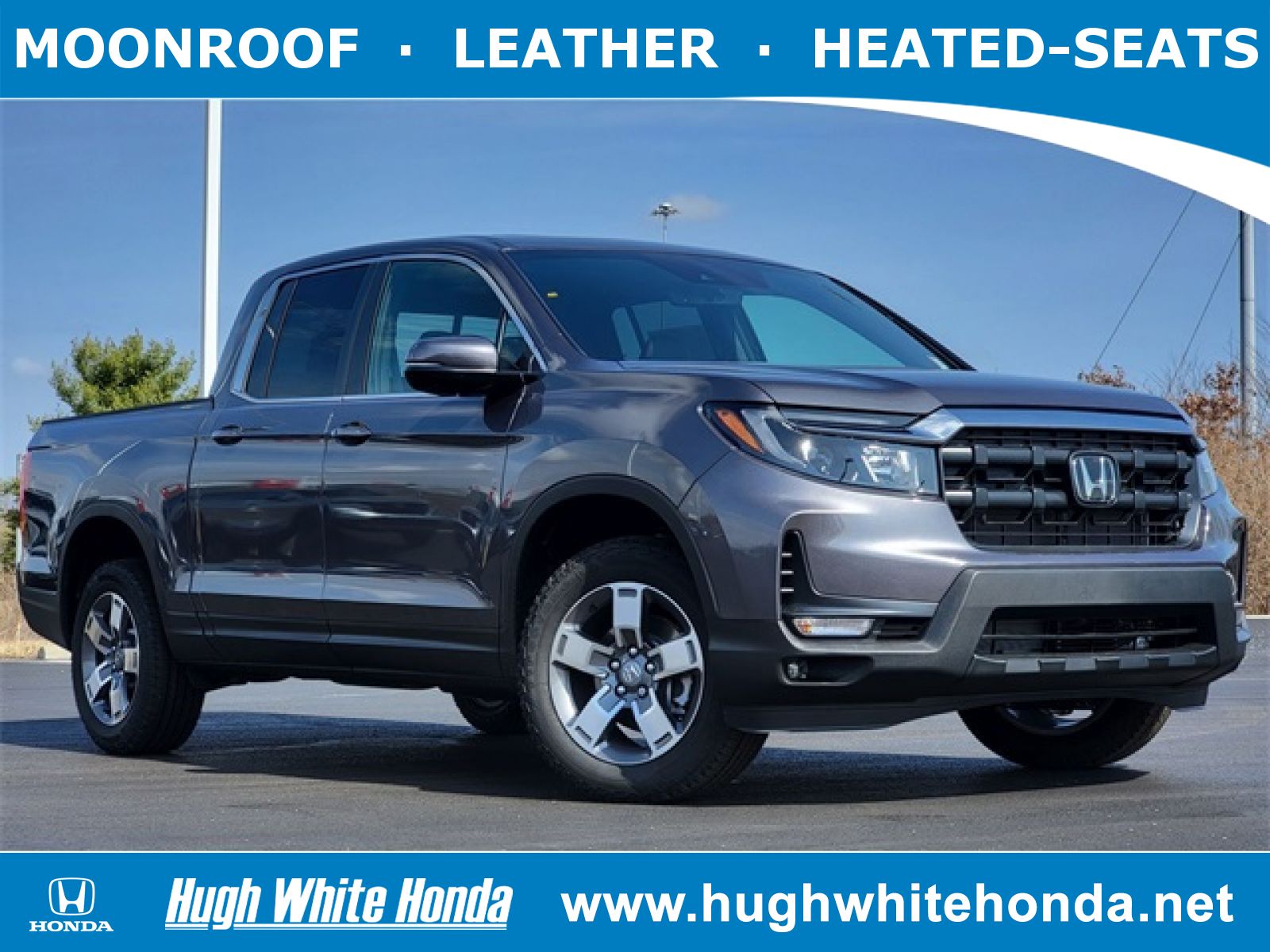 New, 2025 Honda Ridgeline RTL, Gray, G1640-1