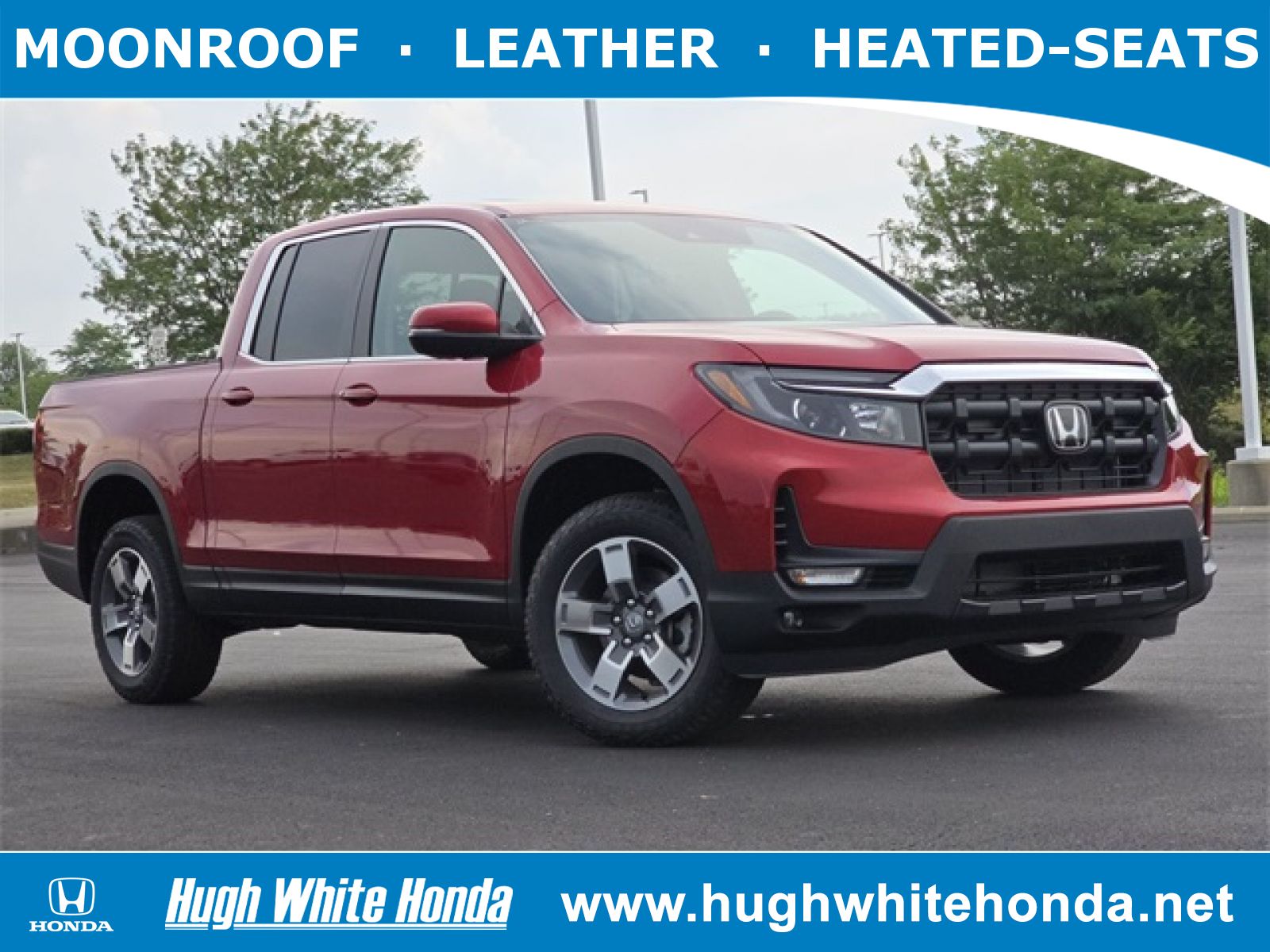 New, 2025 Honda Ridgeline RTL, Red, G1732