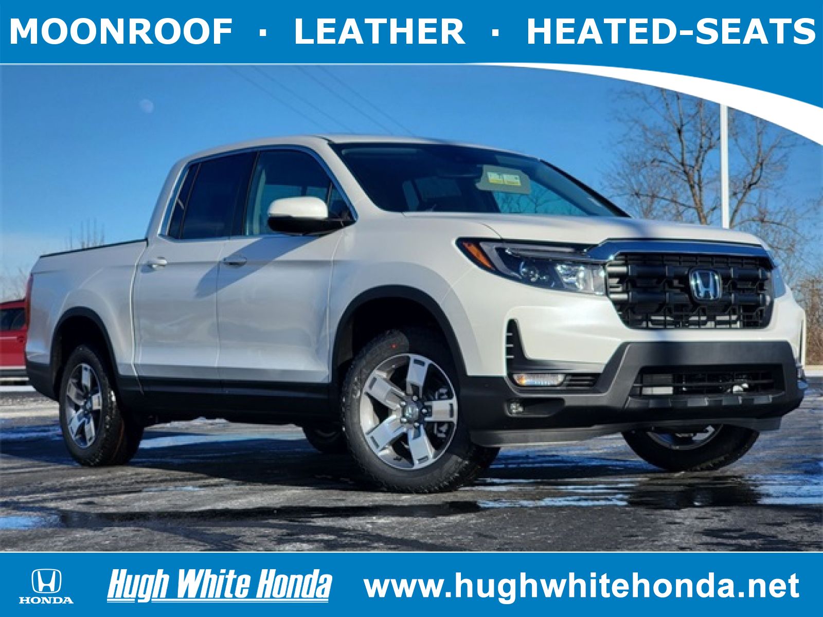 New, 2025 Honda Ridgeline RTL, White, G1897-1