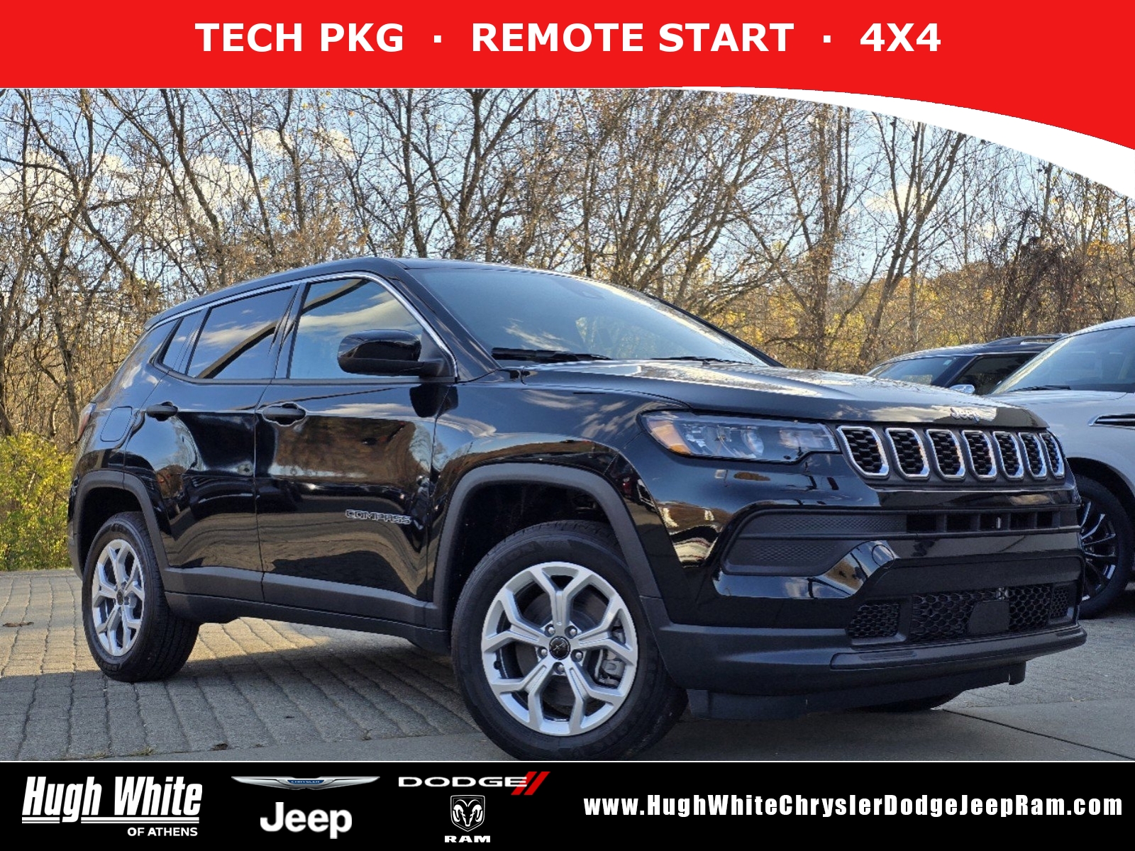 New, 2025 Jeep Compass Sport, Black, 42250320